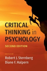 Critical Thinking in Psychology - Sternberg, Robert J.; Halpern, Diane F.