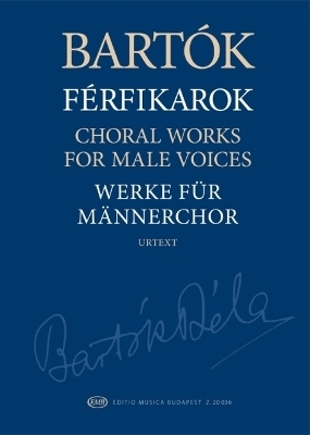 Choral Works for Male Voices Urtext Edition Paperback - Choral Score - 