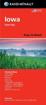 Rand McNally Easy to Read Folded Map: Iowa State Map -  Rand McNally