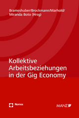 Kollektive Arbeitsbeziehungen in der Gig Economy - Brameshuber, Elisabeth; Brockmann, Judith; Marhold, Franz; Miranda Boto, José María