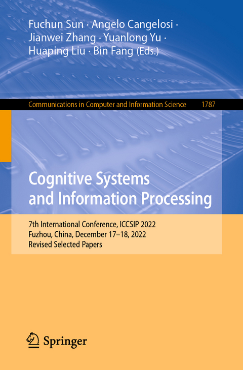 Cognitive Systems and Information Processing - 