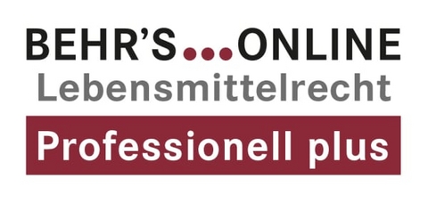 Lebensmittelrecht Professionell PLUS