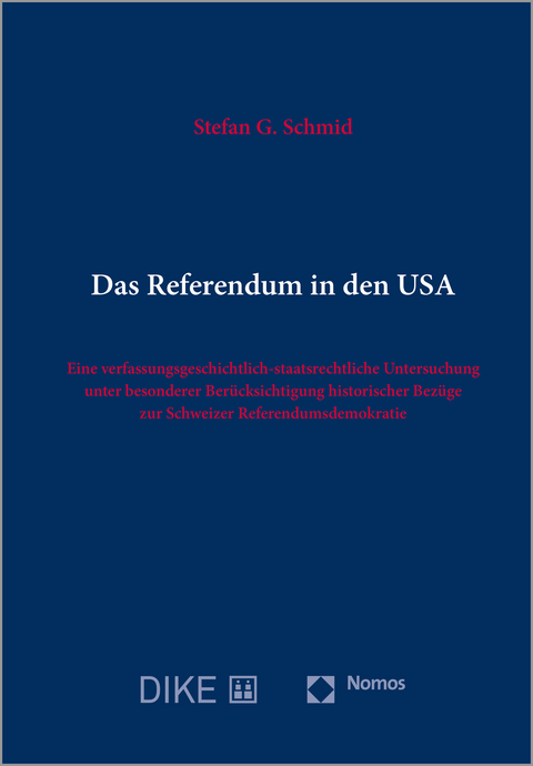 Das Referendum in den USA - Stefan G. Schmid