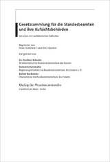 Gesetzsammlung für die Standesbeamten und ihre Aufsichtsbehörden - Schmitz, Heribert; Bornhofen, Heinrich; Bockstette, Rainer