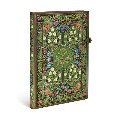 Poetry in Bloom Midi Lined Journal (Clasp Closure) -  Paperblanks