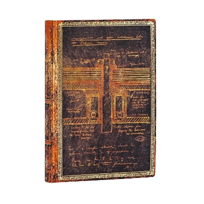 Tesla, Sketch of a Turbine Mini Unlined Softcover Flexi Journal -  Paperblanks