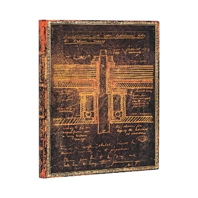 Tesla, Sketch of a Turbine Unlined Softcover Flexi Journal -  Paperblanks