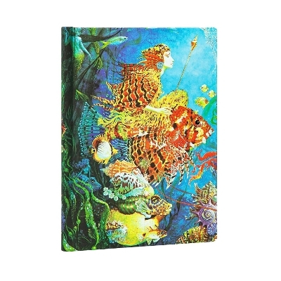 Sea Fantasies Midi Lined Hardcover Journal (Elastic Band Closure) -  Paperblanks