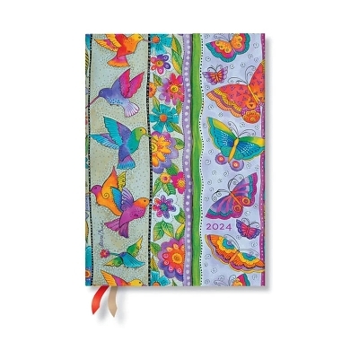 Hummingbirds & Flutterbyes (Playful Creations) Midi 12-month Day-at-a-Time Dayplanner 2024 -  Paperblanks