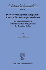 Die Verordnung über Europäische Schwarmfinanzierungsdienstleister. - Johannes Öhmann