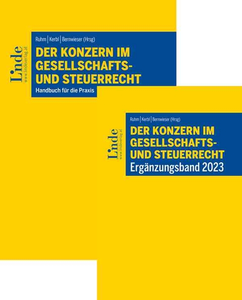 Der Konzern im Gesellschafts- und Steuerrecht inkl. Ergänzungsband 2023 - Alexander Albl, Franz Althuber, Iris Burgstaller, Anja Cupal, Veronika Daurer, Irene Eckart, Christian Fichtinger, Karin Fuhrmann, Katharina Haselsteiner, Erich Hierz, Klaus Hirschler, Elisabeth Höltschl, Christian Knauder, Jan Knesl, Pavel Knesl, Dominik Kurzmann, Gunther Lang, Mario Mayr, Alice Meissner, Martin Miernicki, Melanie Mischkreu, Michael Nester, Christian Oberkleiner, Alexandra Patloch-Kofler, Matthias Petutschnig, Christian Pöchlinger, Thomas Podlesak, Nicolas Raschauer, Kristin Resenig, Bernhard Rieder, Martin Schwaiger, Pia Spanblöchl, Thomas Stern, Peter Steiner, Gottfried Maria Sulz, Yasmin Wagner, Alexander Wimmer, Bernhard Winkelbauer, Alexandra Wild-Simhofer, Michael Zwick-Pevny