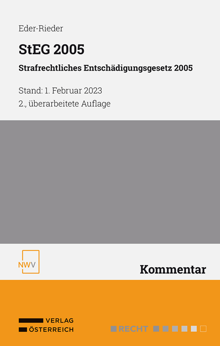 StEG 2005 Strafrechtliches Entschädigungsgesetz 2005 - Maria Eder-Rieder