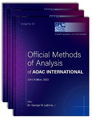 Official Methods of Analysis of AOAC INTERNATIONAL - Aoac International