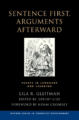 Sentence First, Arguments Afterward - Lila Gleitman