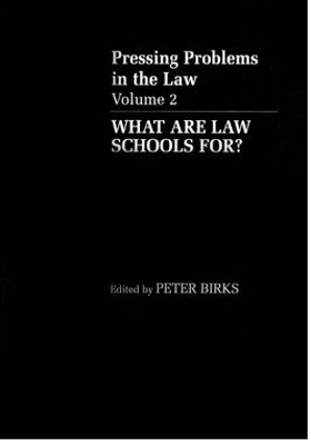 What are Law Schools For? - 