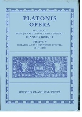 Plato Opera Vol. V - 