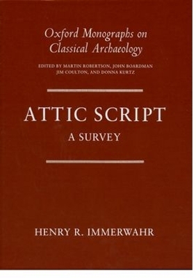 Attic Script - Henry R. Immerwahr