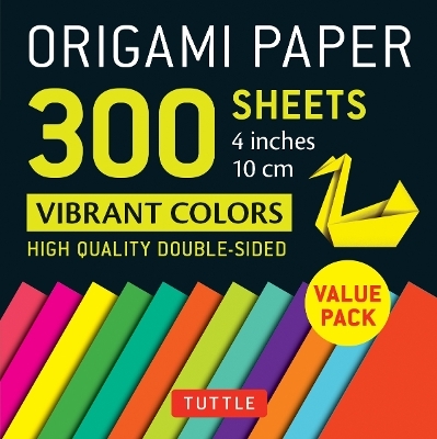 Origami Paper 300 sheets Vibrant Colors 4" (10 cm) - 