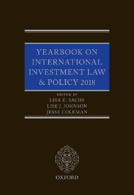 Yearbook on International Investment Law & Policy 2018 - 