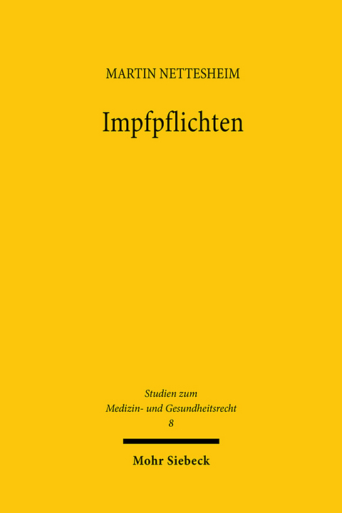 Impfpflichten - Martin Nettesheim