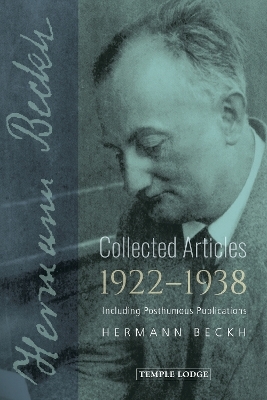 Collected Articles, 1922-1938 - Hermann Beckh