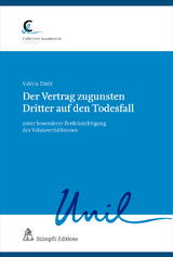 Der Vertrag zugunsten Dritter auf den Todesfall - Valérie Dittli