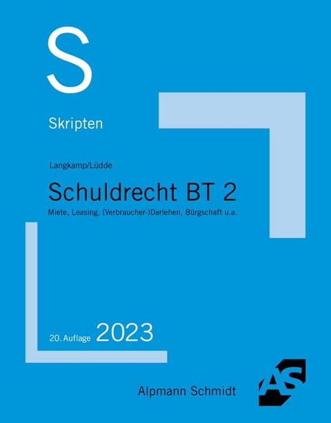 Skript Schuldrecht BT 2 - Tobias Langkamp, Jan Stefan Lüdde