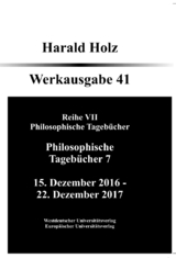 Philosophische Tagebücher 41 - Harald Holz