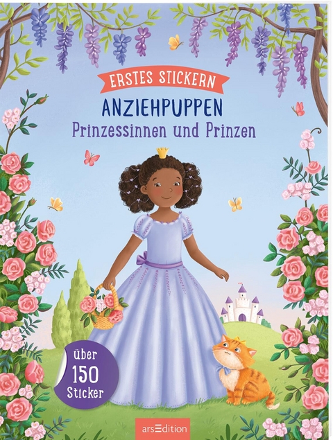 Erstes Stickern Anziehpuppen – Prinzessinnen und Prinzen