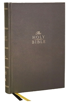 KJV Holy Bible with Apocrypha and 73,000 Center-Column Cross References, Hardcover, Red Letter, Comfort Print: King James Version -  Thomas Nelson