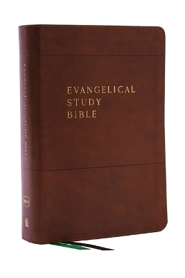 Evangelical Study Bible: Christ-centered. Faith-building. Mission-focused. (NKJV, Brown Leathersoft, Red Letter, Large Comfort Print) -  Thomas Nelson