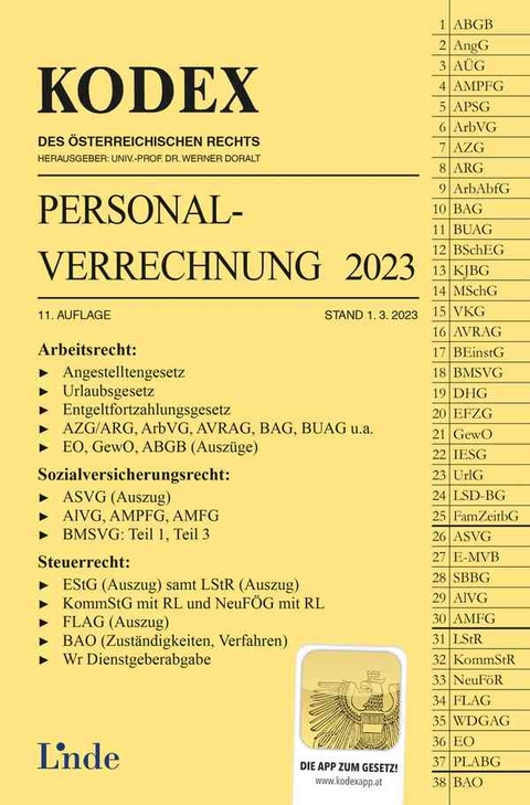 KODEX Personalverrechnung 2023 - Michael Seebacher