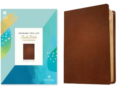 NLT Courage for Life Study Bible for Women (Genuine Leather, Brown, Filament Enabled) -  Tyndale