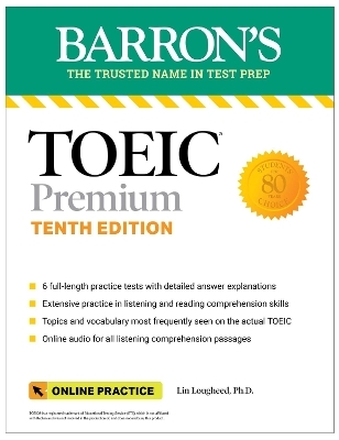 TOEIC Premium: 6 Practice Tests + Online Audio, Tenth Edition -  Barron's Educational Series, Lin Lougheed