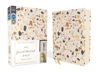 NIV, Journal the Word Bible (Perfect for Note-Taking), Cloth over Board, Cream, Red Letter, Comfort Print -  Zondervan