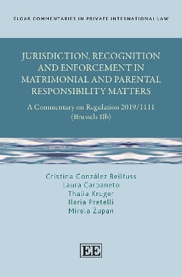 Jurisdiction, Recognition and Enforcement in Matrimonial and Parental Responsibility Matters - Cristina González Beilfuss, Laura Carpaneto, Thalia Kruger, Ilaria Pretelli, Mirela Župan