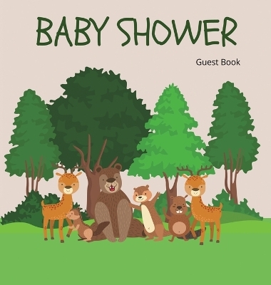 Woodland Baby Shower Guest Book (Hardcover) - Lulu and Bell