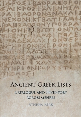 Ancient Greek Lists - Athena Kirk