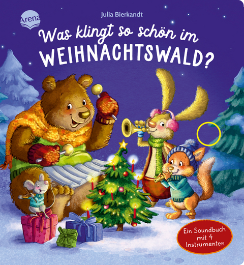 Was klingt so schön im Weihnachtswald? Ein Soundbuch mit 4 Instrumenten - Pia Emling