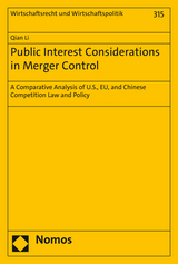 Public Interest Considerations in Merger Control - Qian Li