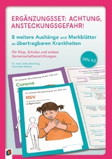 Ergänzungsset: Achtung, Ansteckungsgefahr! – 8 weitere Aushänge und Merkblätter zu übertragbaren Krankheiten - Ulrike Breckling