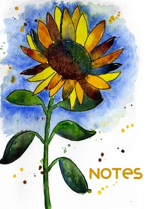 Notizbuch "Sonnenblume - Christina Jenne