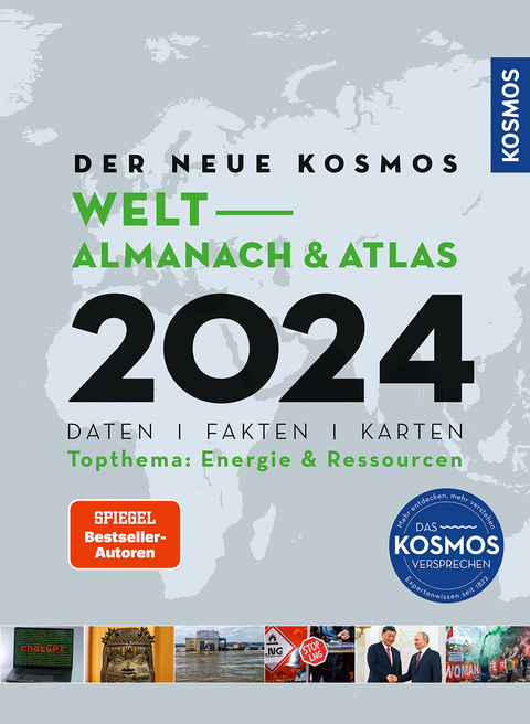 Der neue Kosmos Welt-Almanach & Atlas 2024 - Henning Aubel, Renate Ell, Engler Philip