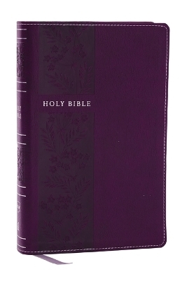 NKJV Personal Size Large Print Bible with 43,000 Cross References, Purple Leathersoft, Red Letter, Comfort Print (Thumb Indexed) -  Thomas Nelson