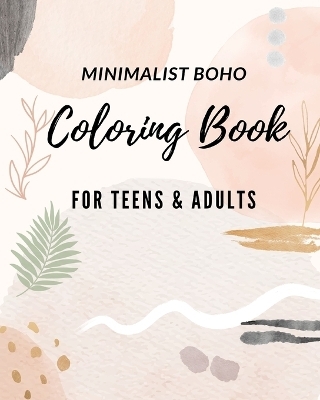 Minimalist Boho Coloring Books For Teens Relaxation and Adults - Jolly Bern