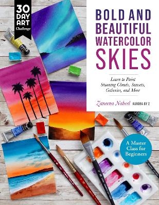 Bold and Beautiful Watercolor Skies - Zaneena Nabeel,  Aurora by Z