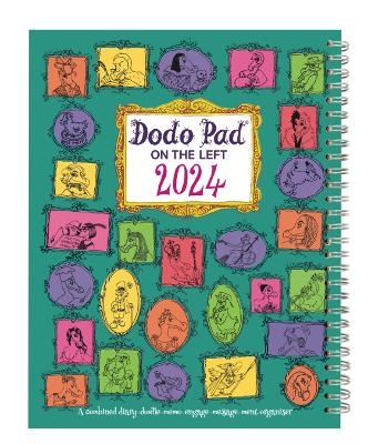 The Dodo Pad ON THE LEFT Desk Diary 2024 - Week to View, Calendar Year Diary - Lord Dodo