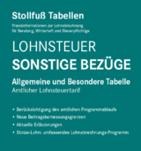 Tabelle, Lohnsteuer 2023 Sonstige Bezüge Sonderausgabe April - 