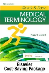 Medical Terminology Online with Elsevier Adaptive Learning for Quick & Easy Medical Terminology (Access Code and Textbook Package) - Leonard, Peggy C.