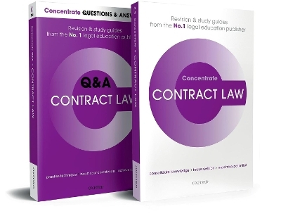 Contract Law Revision Concentrate Pack - Jill Poole, James Devenney, Adam Shaw-Mellors